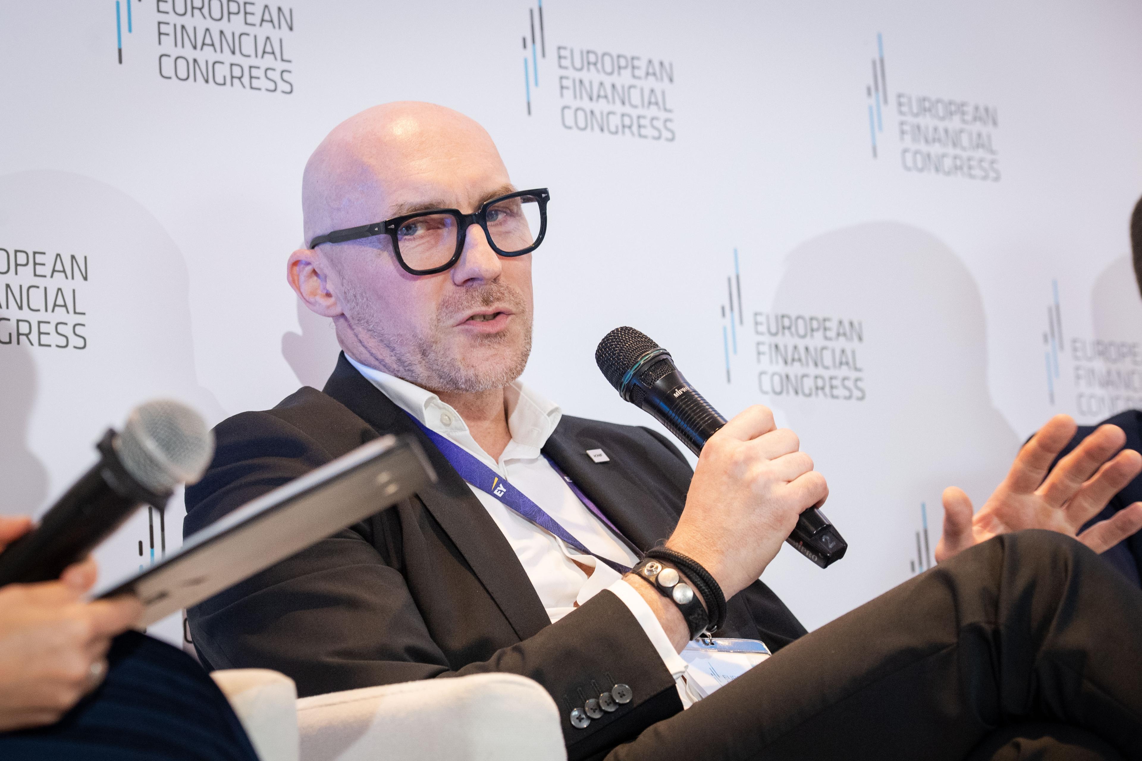 Emil Radziszewski with microphone