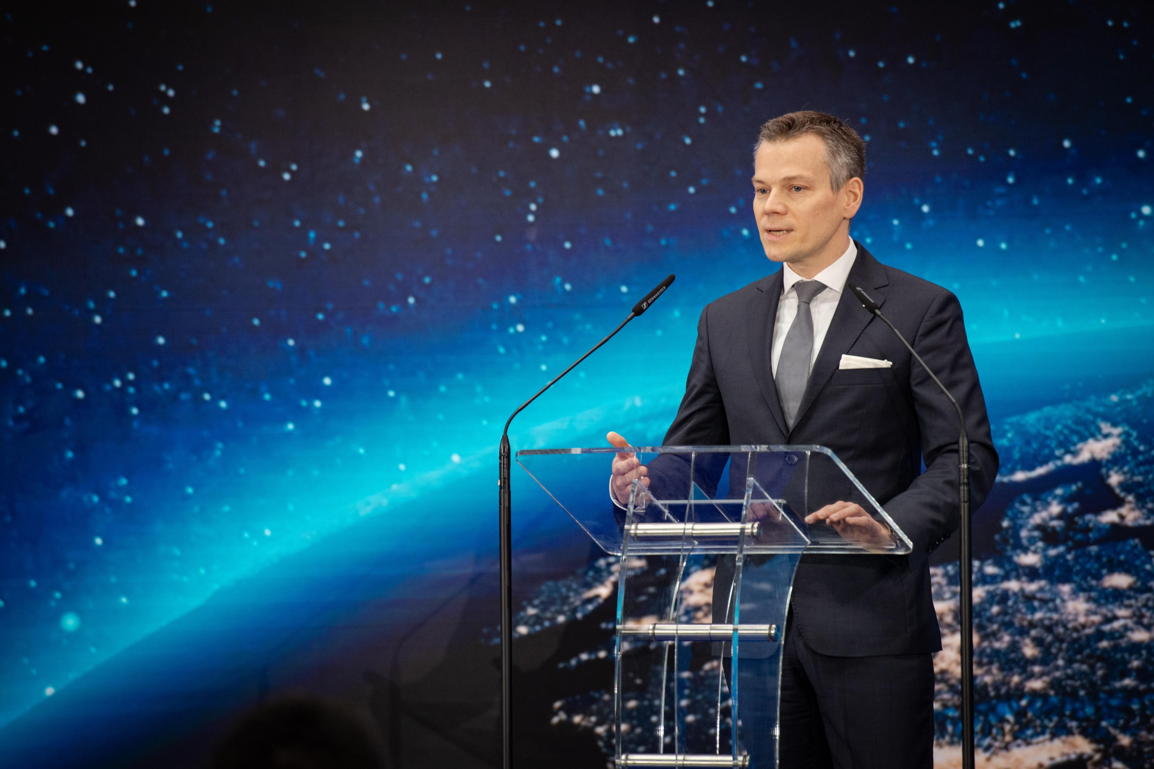 Jacek Jastrzębski during his speach Jacek Jastrzębski during his speach