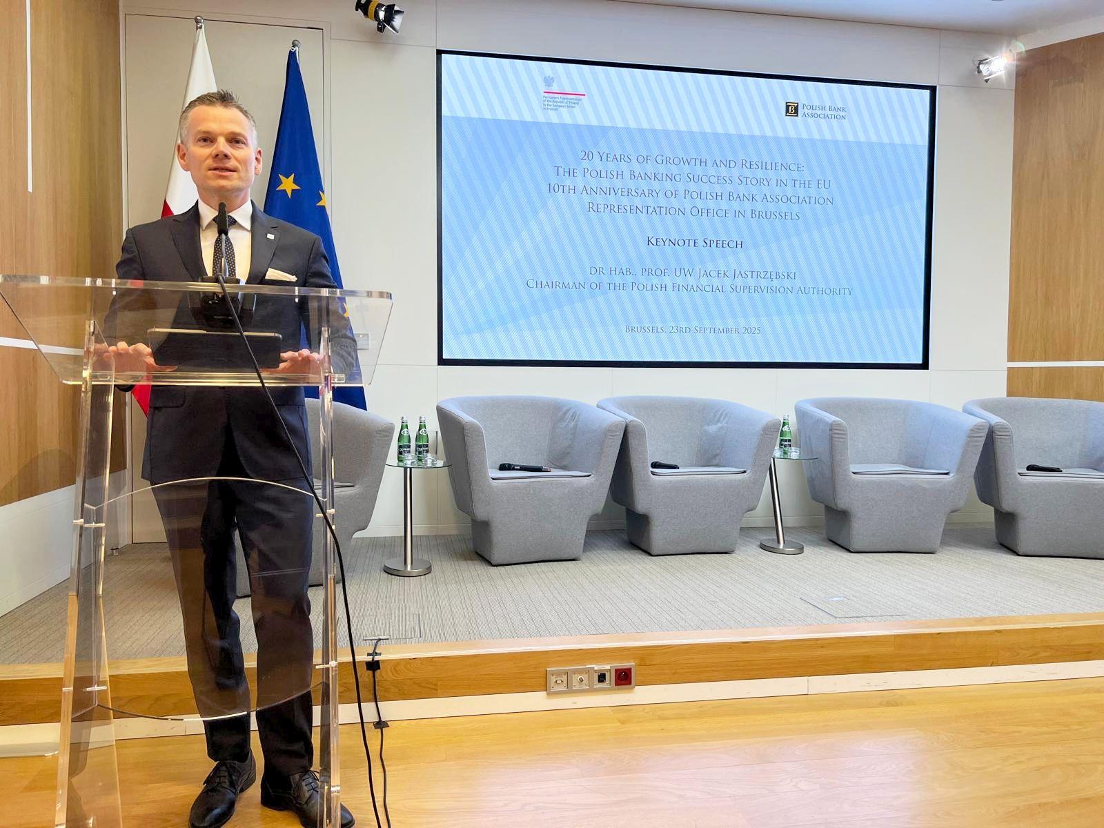 Jacek Jastrzębski during his speech