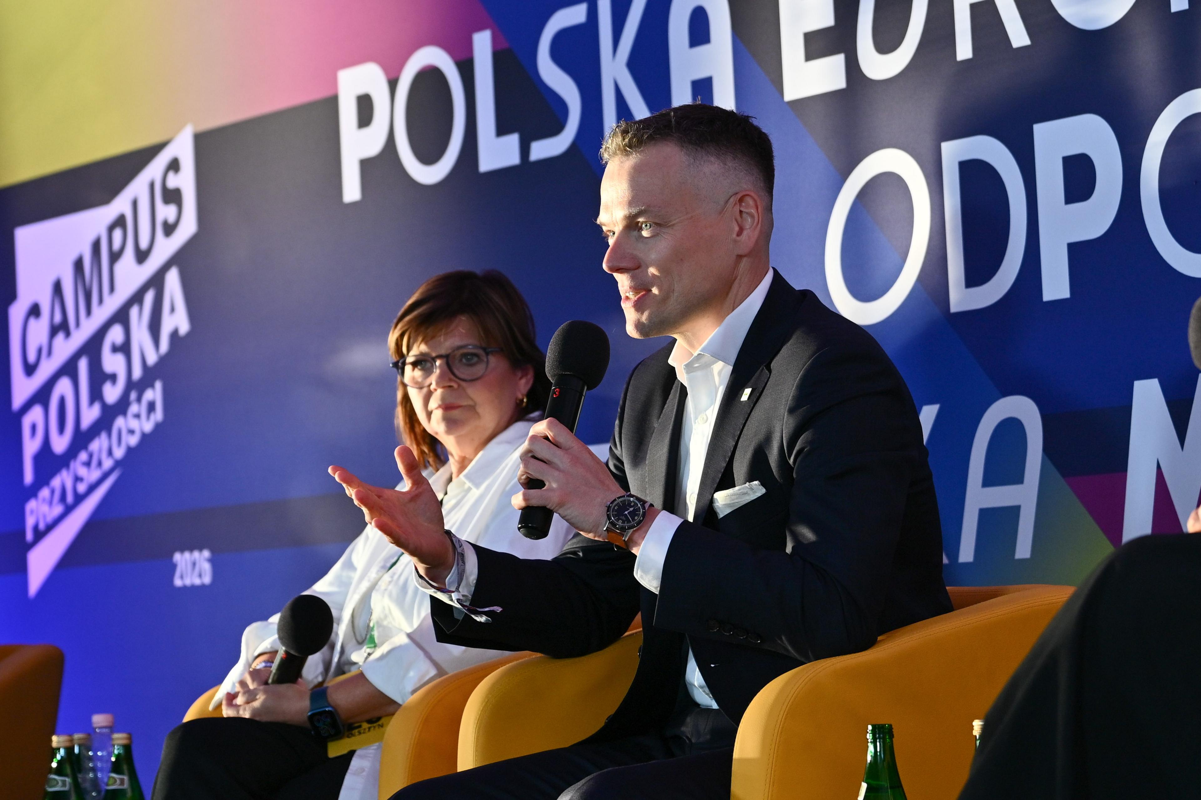 Jacek Jastrzębski wystąpił w panelu podczas Campus Polska Przyszłości 2026