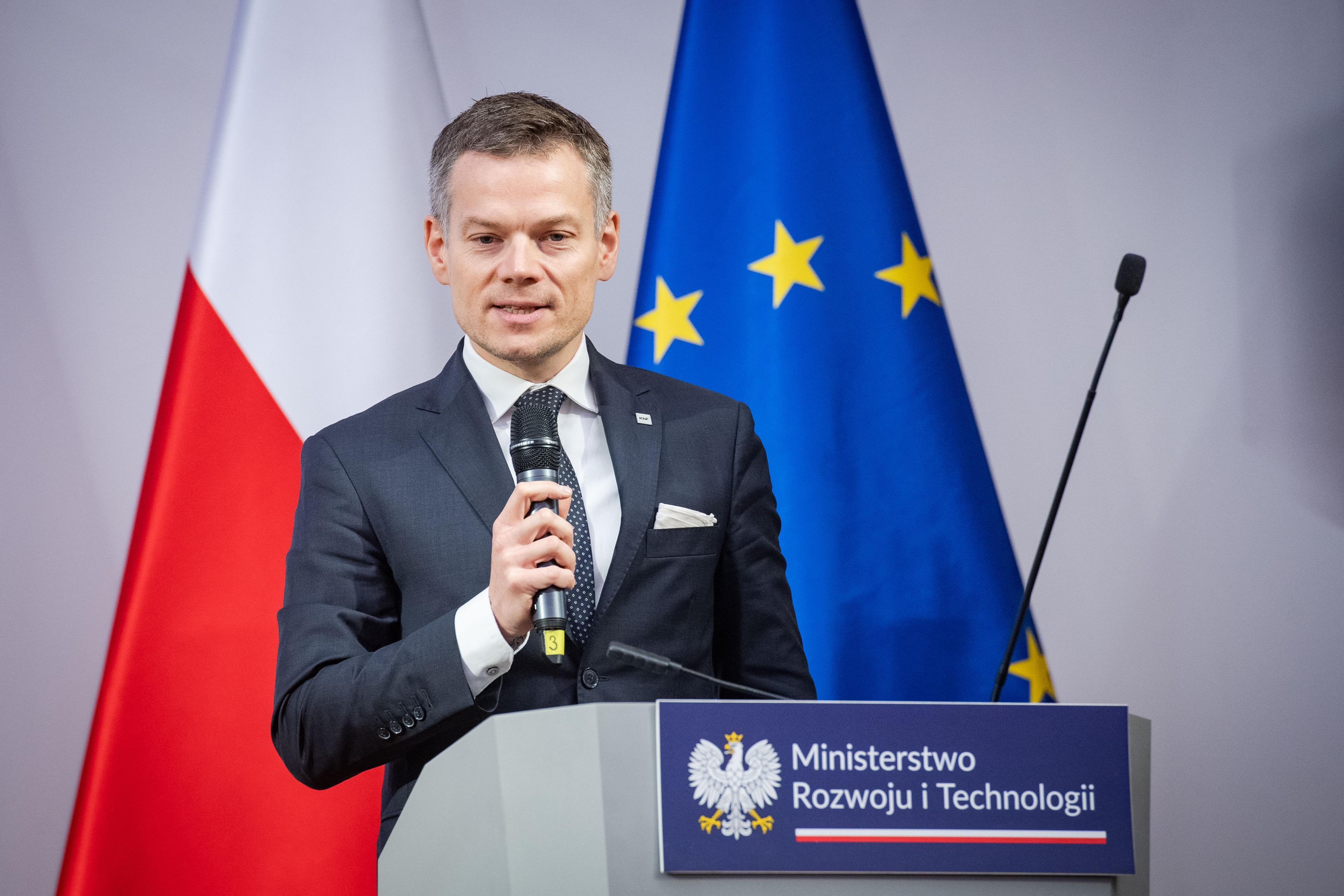 Jacek Jastrzębski with microphone