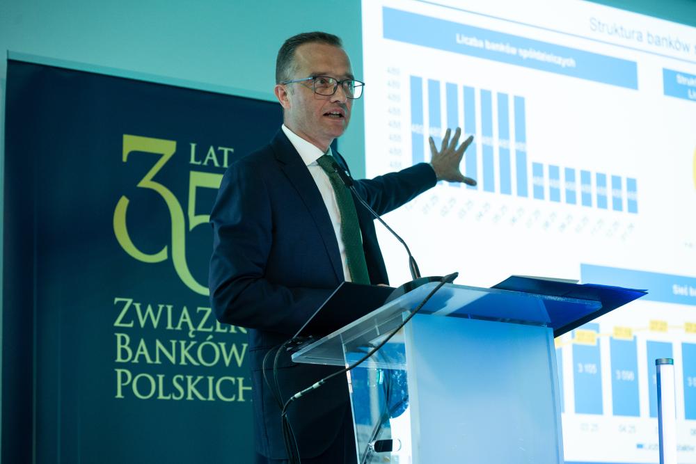 Marcin Mikołajczyk podczas posiedzenia Sekcji Banków Spółdzielczych i Banków Zrzeszających ZBP