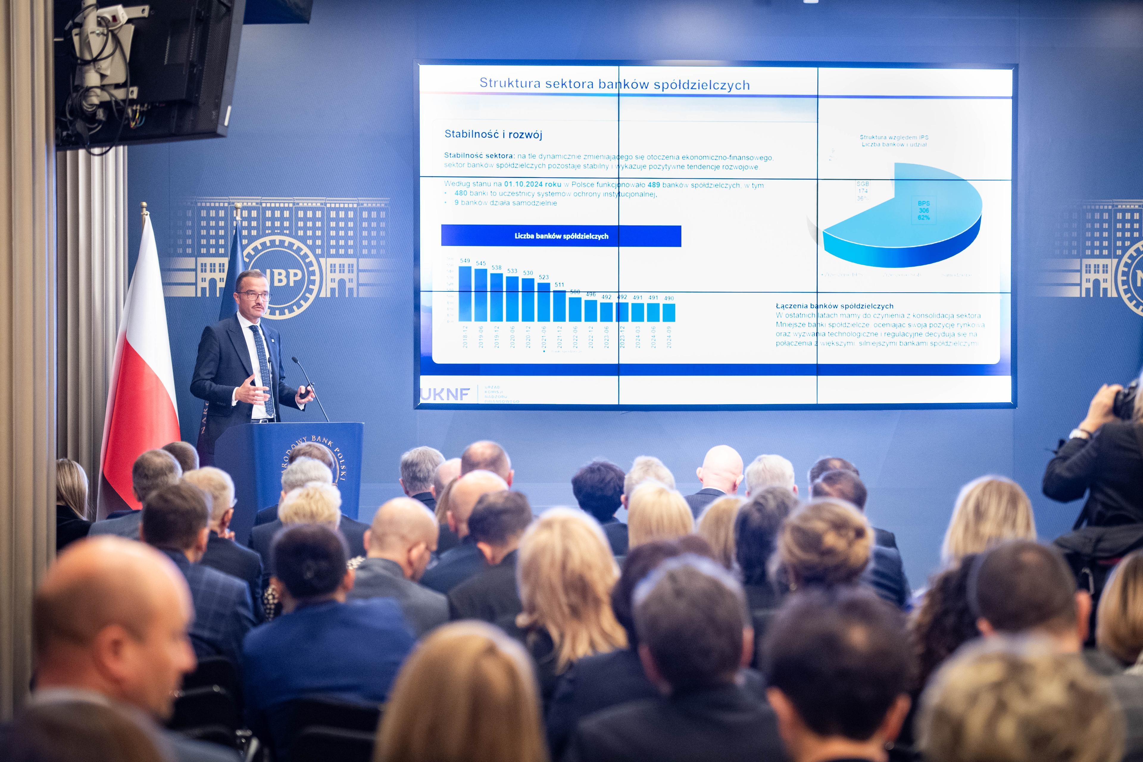 Marcin Mikołajczyk on the stage and auditorium