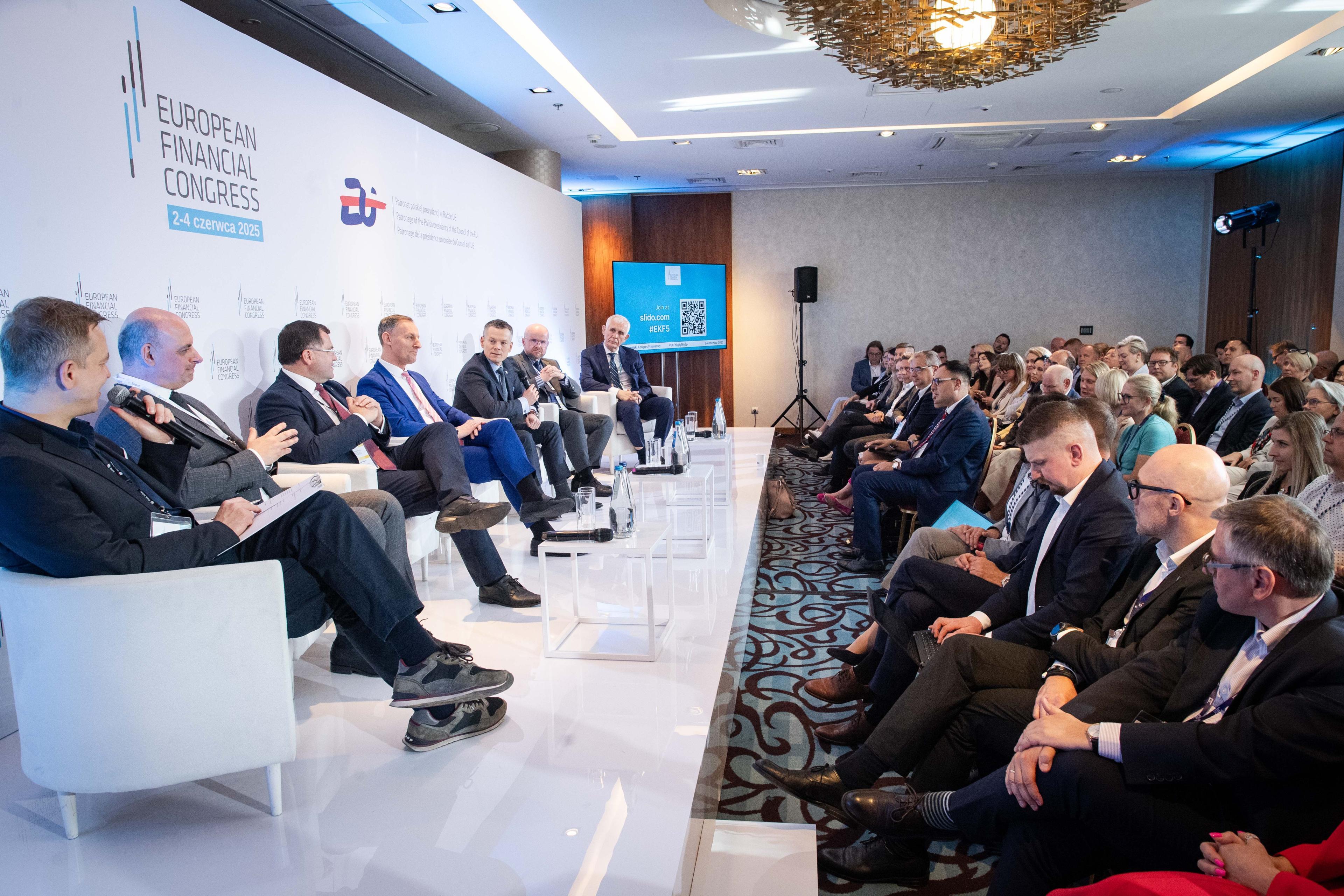 debate participants on stage