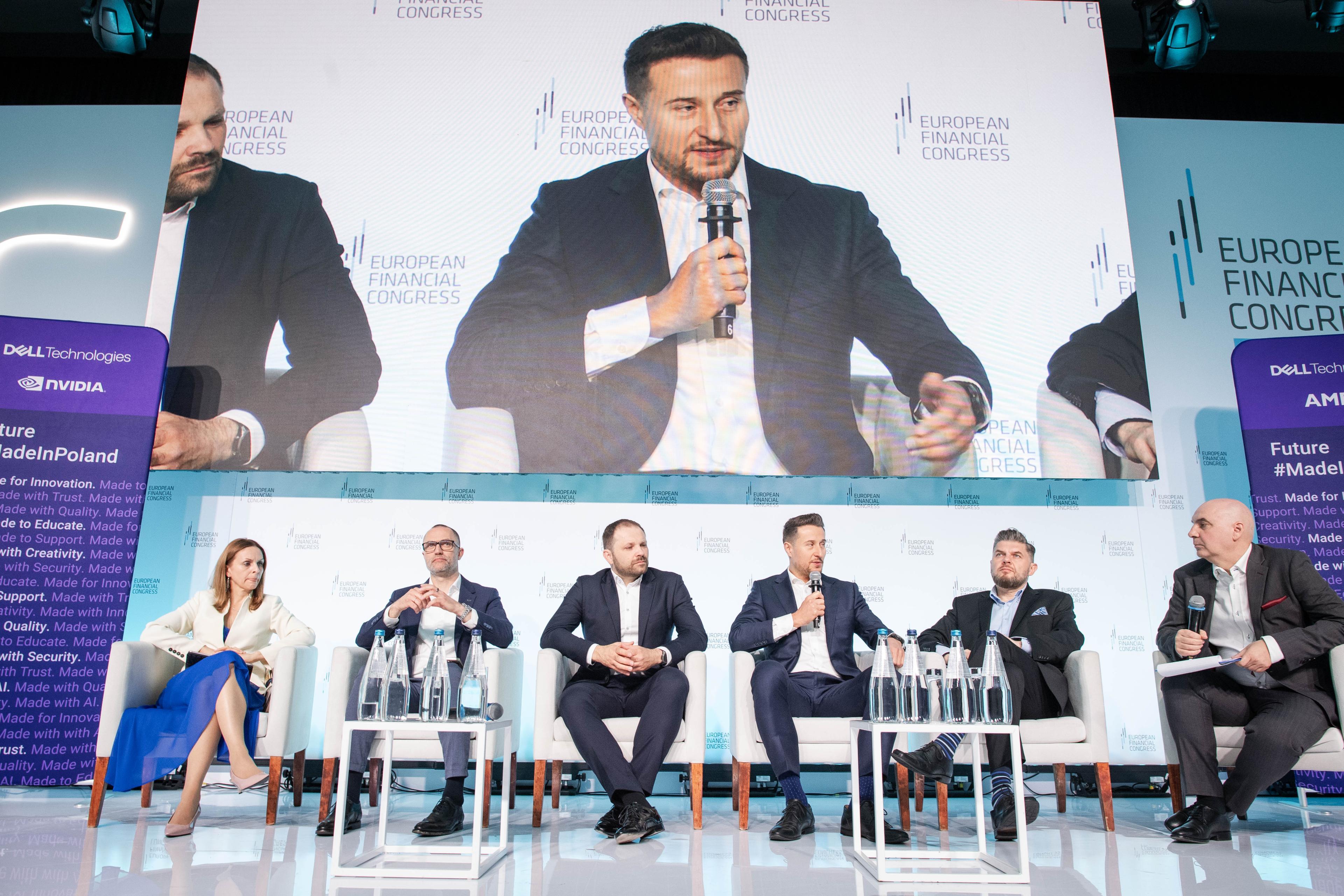 debate participants on stage