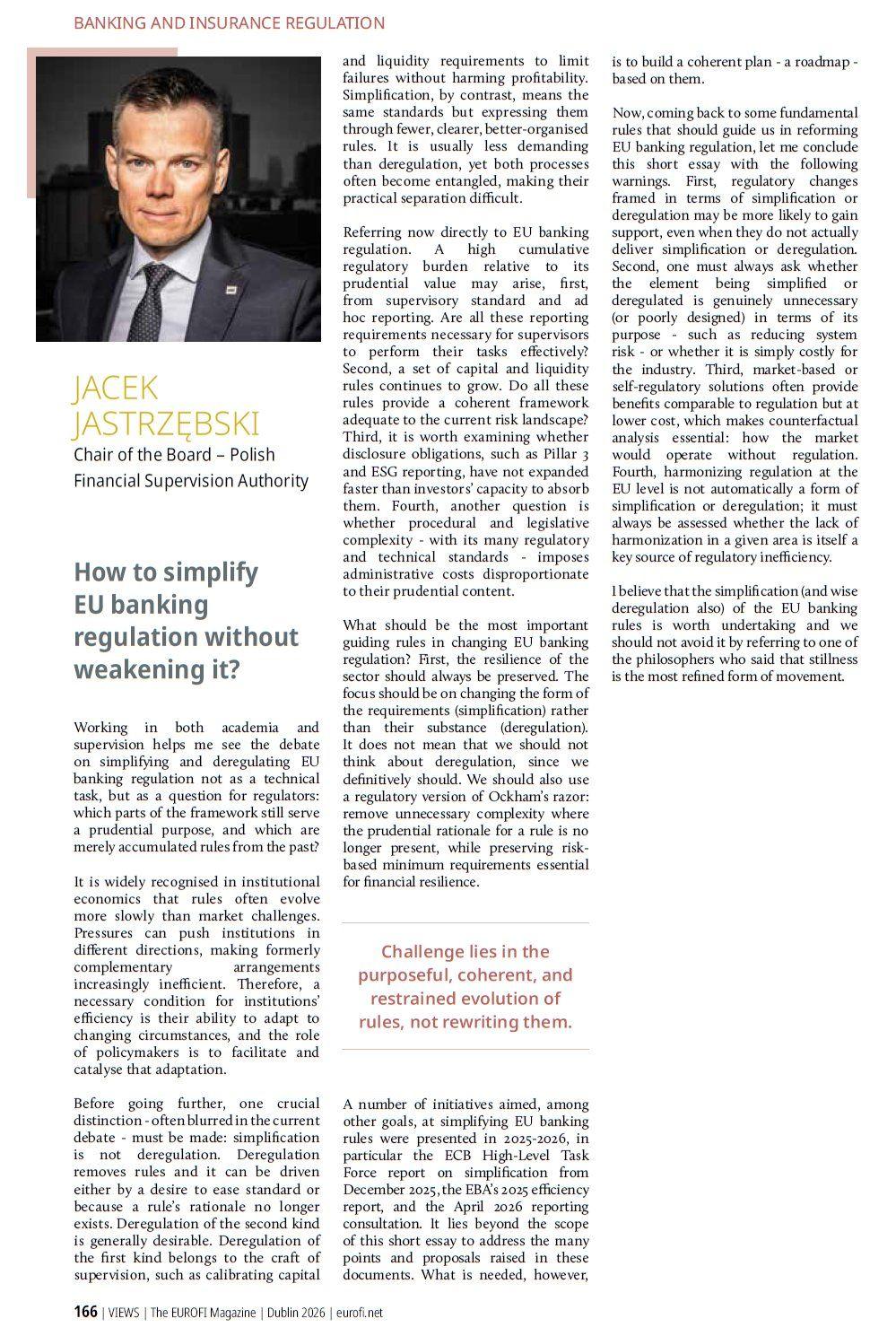 How to simplify EU banking regulation without weakening it? How to simplify EU banking regulation without weakening it?
