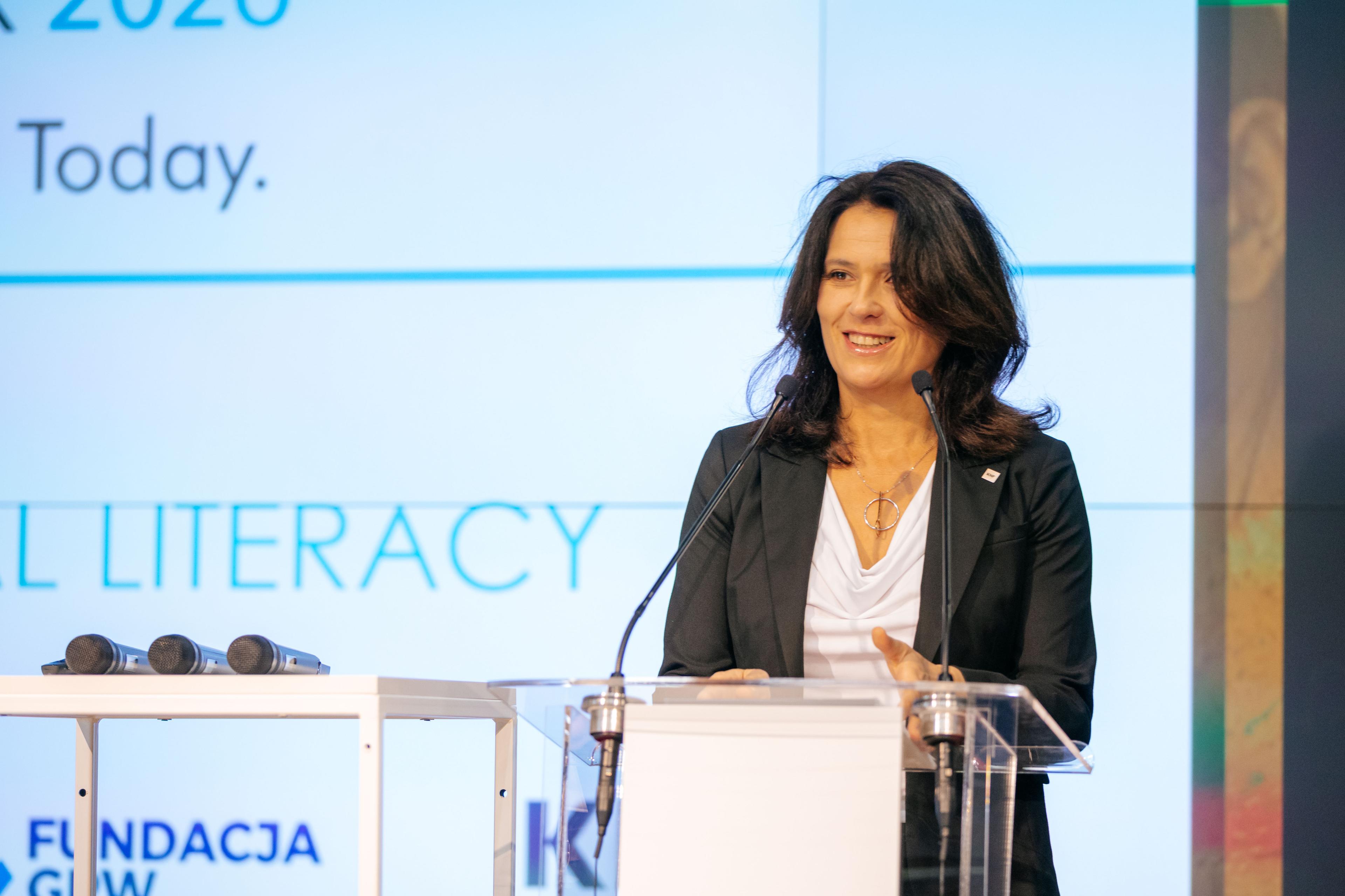 Przedstawiciele UKNF podczas „Ring the Bell for Financial Literacy"