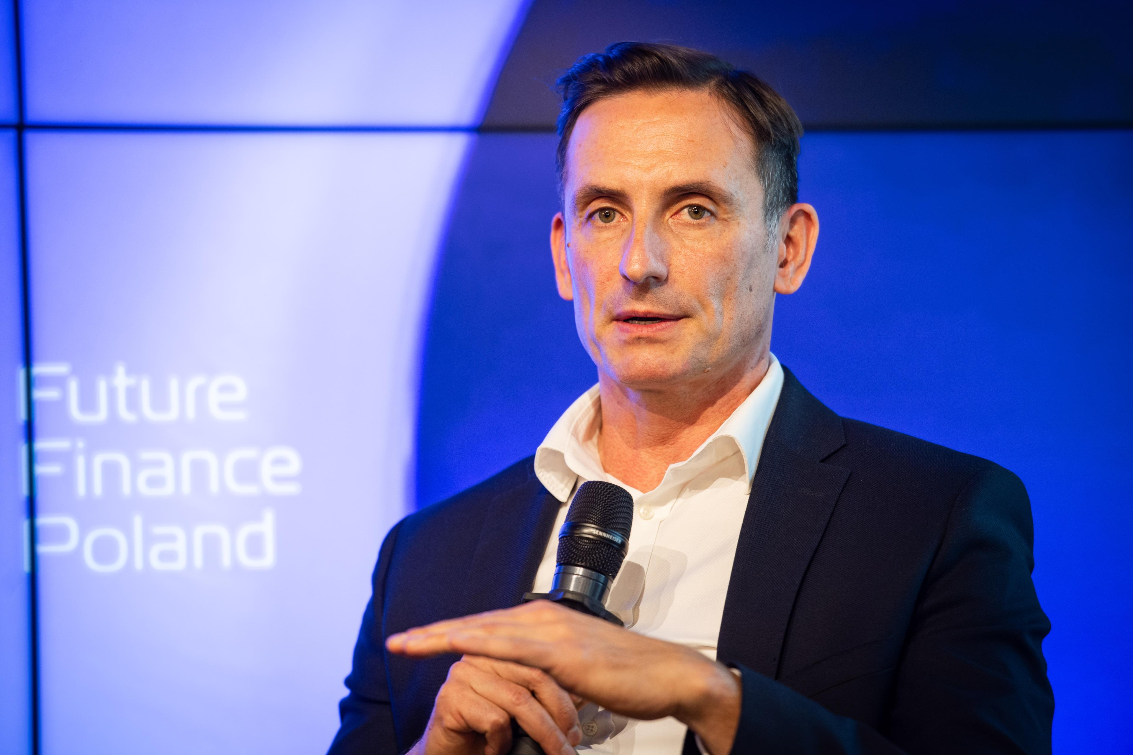 Dariusz Adamski podczas Futute Finance Summit