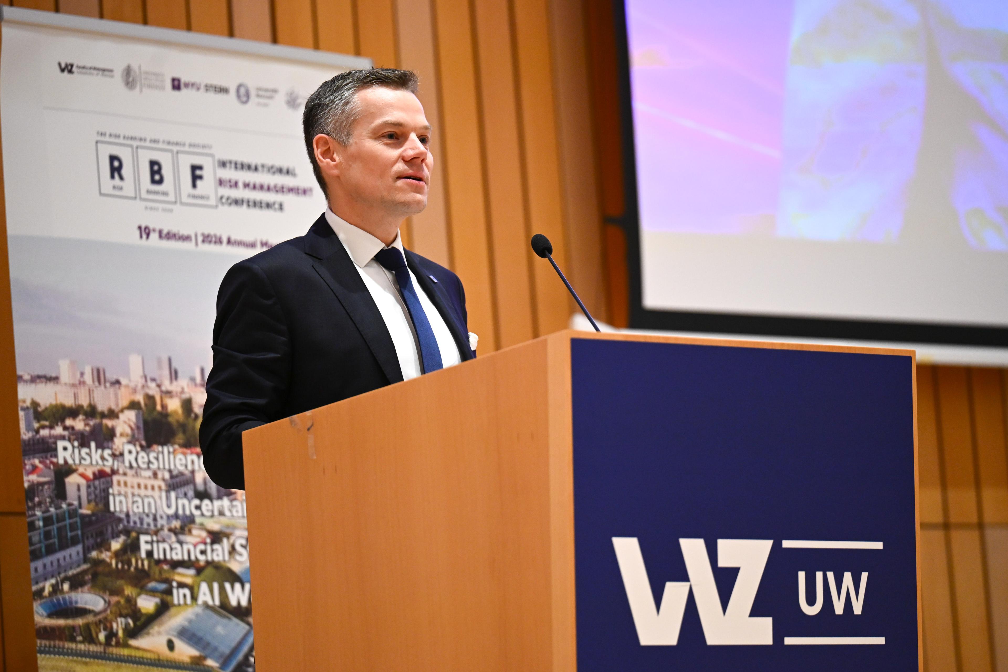 Jacek Jastrzębski otworzył International Risk Management Conference 2026