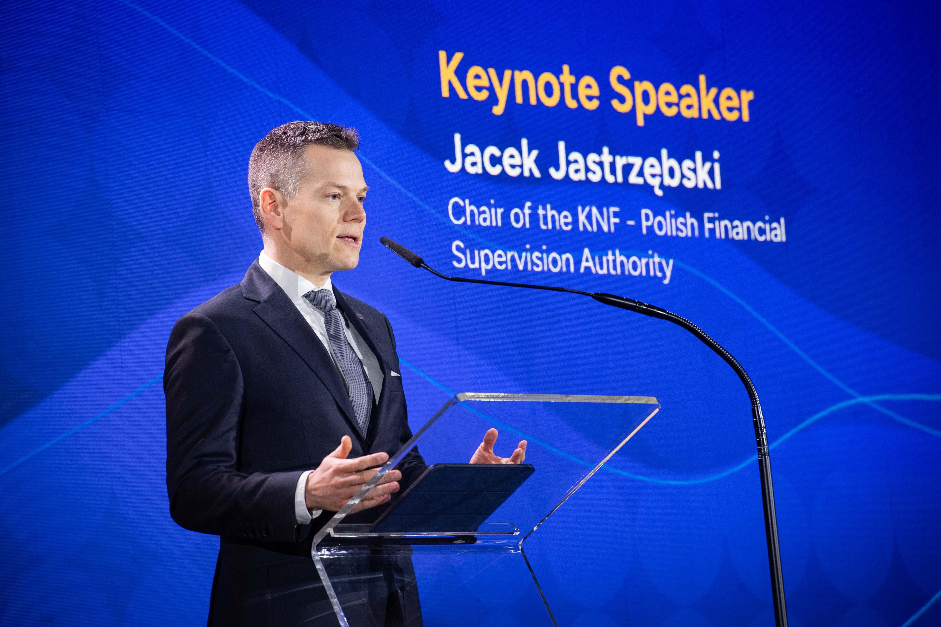 Jacek Jastrzębski podczas The European Capital Markets Forum