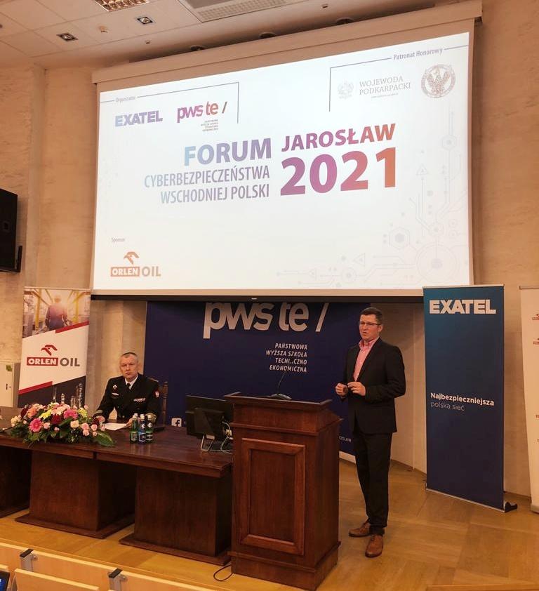 Kamil Mroczka, Dyrektor Generalny Urzędu KNF podczas Forum Cyberbezpieczeństwa Wschodniej Polski