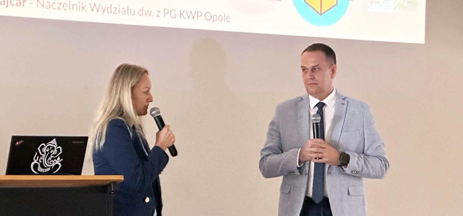 Norbert Sewruk podczas konferencji nt. cyberprzestępczości finansowej