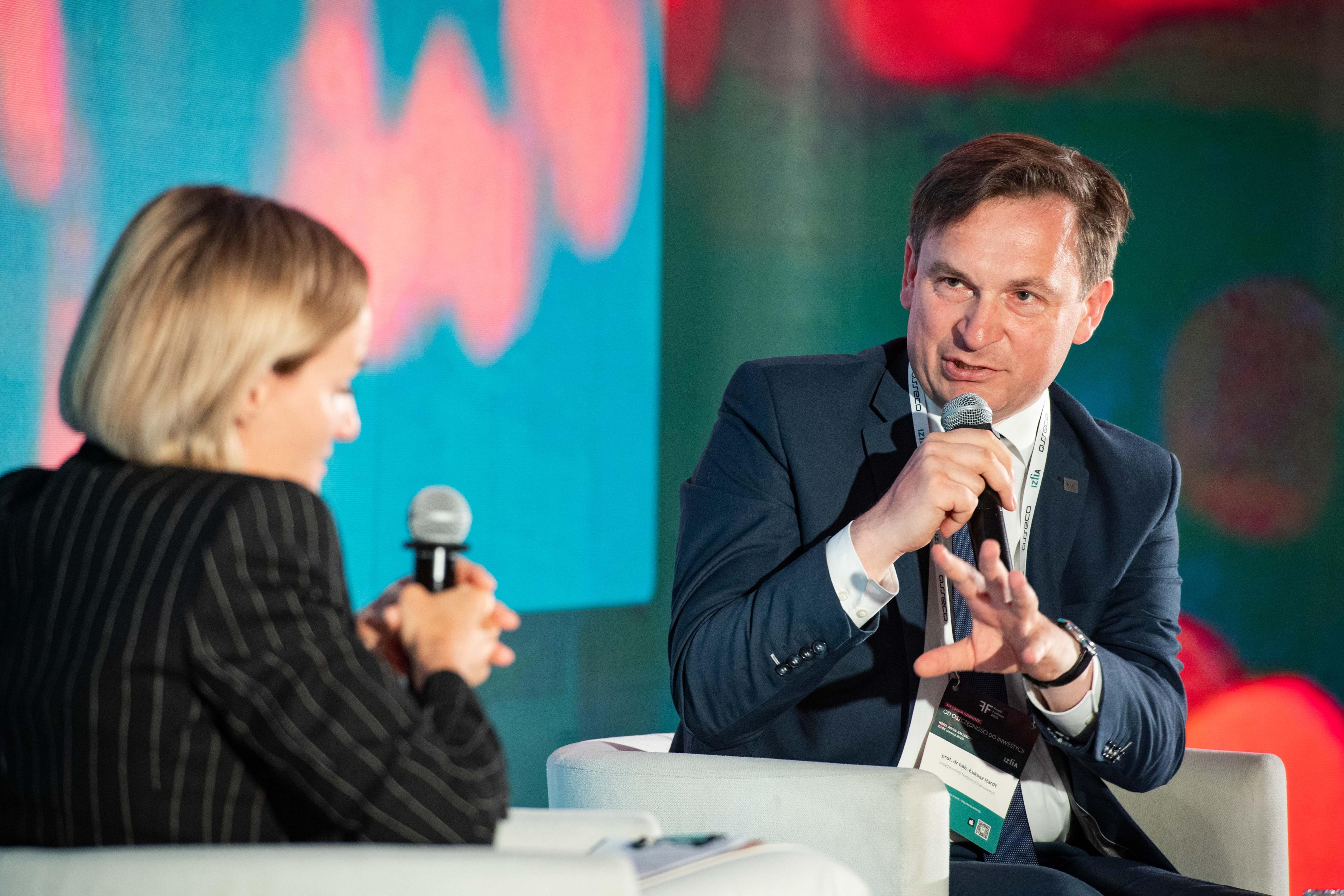Łukasz Hardt podczas XIX Forum Funduszy