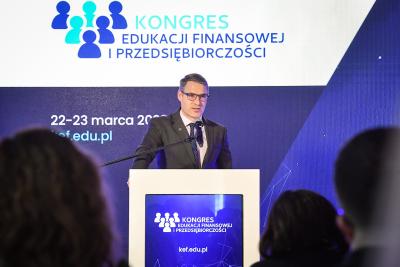 Rafał Mikusiński wystąpił na Kongresie Edukacji Finansowej i Przedsiębiorczości