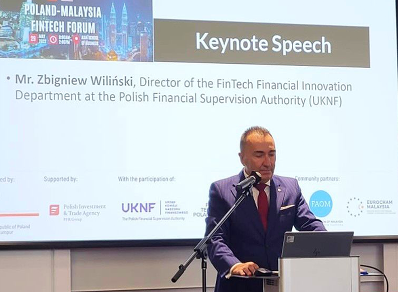 Zbigniew Wiliński na Polish Malaysia FinTech Forum